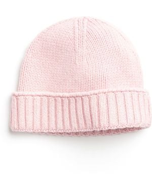 Barrie Chunky Cashmere Beanie - Pink