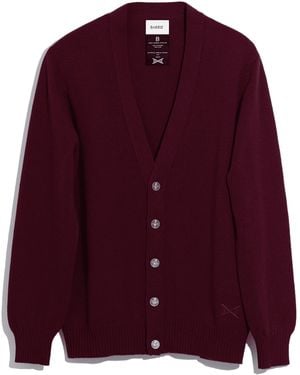 Barrie B Label Cashmere Cardigan - Purple