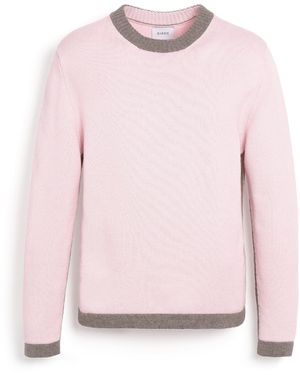 Barrie Cashmere Round-neck Jumper - Pink