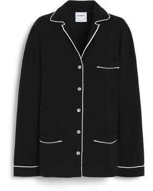 Barrie Ultra-fine Cashmere And Silk Shirt - Black