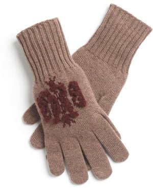 Barrie Cashmere Gloves - Brown