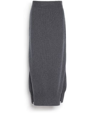 Barrie Iconic Cashmere Skirt - Grey
