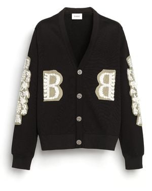 Barrie Cardigan In Cotton With A Cashmere B Logo - Black