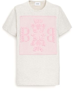 Barrie T-shirt With Logo Cashmere Patch - Pink