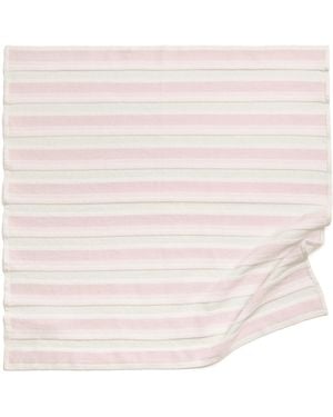 Barrie Striped Cashmere And Cotton Scarf - Natural