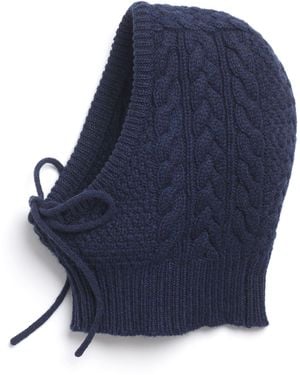 Barrie Cashmere Balaclava - Blue