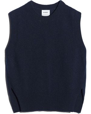 Barrie Iconic Sleeveless Cashmere Sweater - Blue