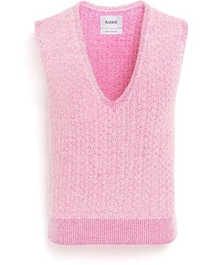Barrie Cashmere Lace Top - Pink