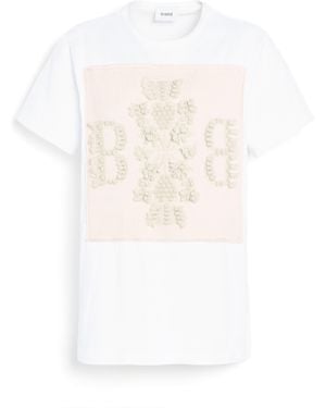 Barrie T-Shirt With Logo Cashmere Patch - White