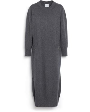 Barrie Iconic Cashmere Maxi Dress - Grey
