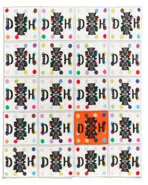 Barrie Spots Logo Blanket + Damien Hirst - Black