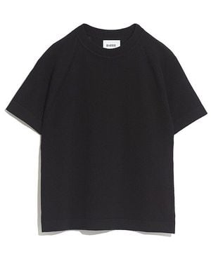 Barrie Cashmere Short Sleeved Top - Black