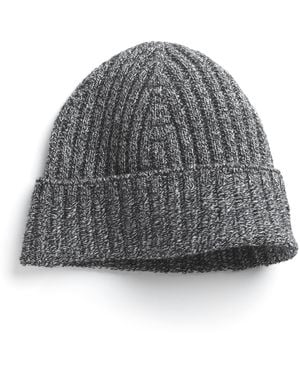 Barrie Mottled Cashmere Beanie - Grey