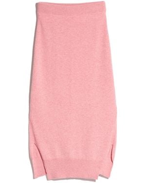 Barrie Iconic Cashmere Skirt - Pink
