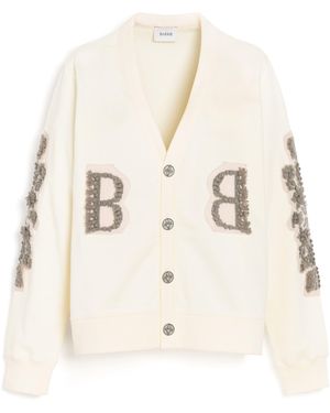 Barrie Cardigan In Cotton With A Cashmere B Logo - Natural