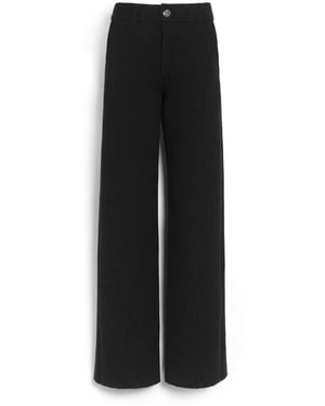 Barrie Chunky Cashmere Trousers - Black