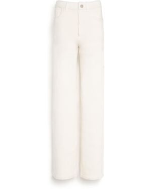 Barrie Denim Cashmere And Cotton Trousers - White