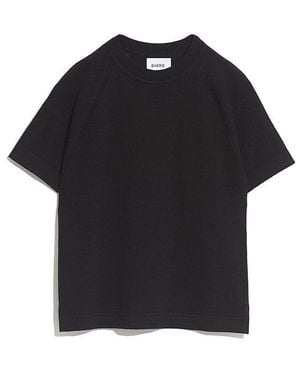 Barrie Cashmere Short Sleeved Top - Black