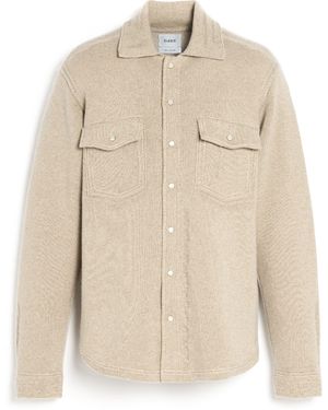 Barrie Cashmere And Cotton Denim Overshirt - Natural
