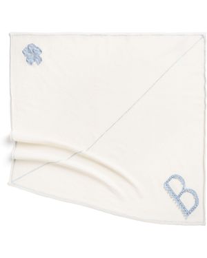 Barrie Cashmere Scarf With Details - White