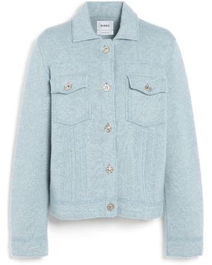 Barrie Denim Regular Cashmere And Cotton Jacket - Blue