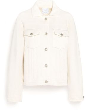 Barrie Denim Regular Cashmere And Cotton Jacket - White