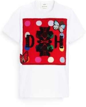 Barrie Spots And Butterflies Logo T-Shirt + Damien Hirst - Red