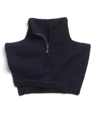 Barrie Shearling Cashmere And Alpaca Collar - Blue