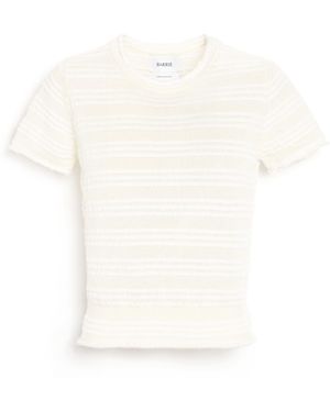 Barrie Striped Top - White