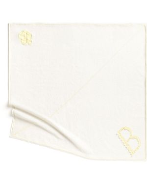 Barrie Cashmere Scarf With Details - Blue