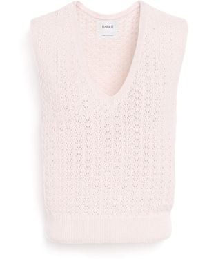 Barrie Cashmere Lace Top - Pink