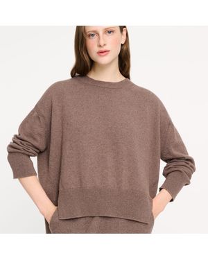 Barrie Iconic Oversized Cashmere Sweater - Brown