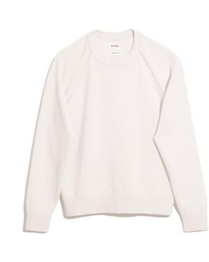 Barrie Cashmere Round-neck Sweater - White