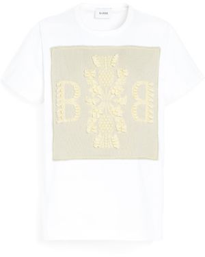 Barrie T-Shirt With Logo Cashmere Patch - White