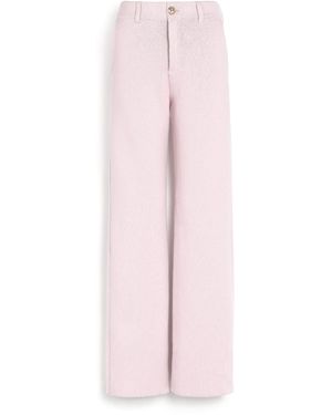 Barrie Chunky Cashmere Trousers - Pink