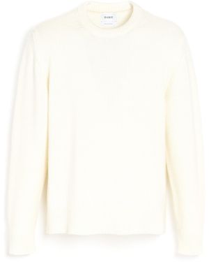 Barrie Thistle Motif Cashmere Round-neck Sweater - White