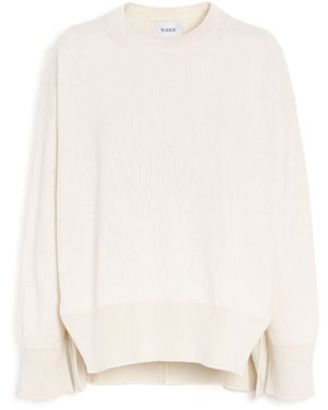 Barrie Iconic Oversized Cashmere Jumper - White