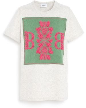 Barrie T-shirt With Logo Cashmere Patch - Green