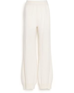 Barrie Iconic Cashmere Trousers - White