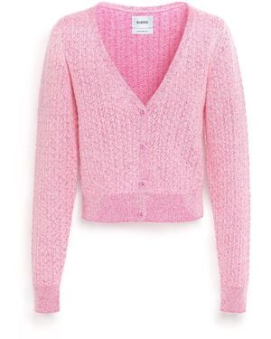 Barrie Cashmere Lace Cardigan - Pink