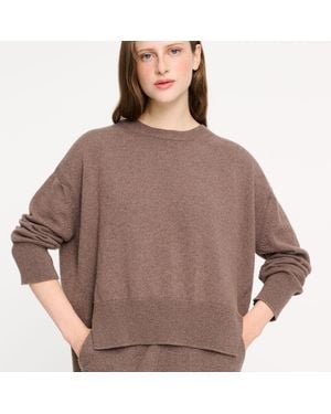 Barrie Iconic Oversized Cashmere Sweater - Brown