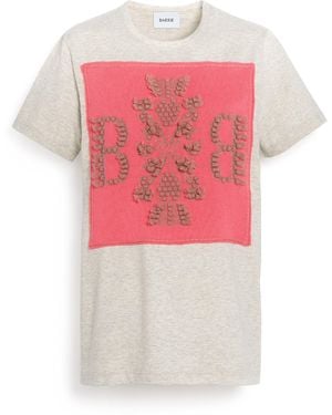 Barrie T-shirt With Logo Cashmere Patch - Pink