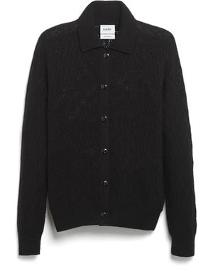 Barrie Shirt In Cashmere Lace - Black