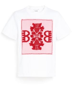 Barrie T-shirt With Cashmere B Logo Patch - Red