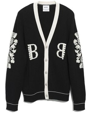 Barrie 3d Logo V-neck Cashmere Cardigan - Black