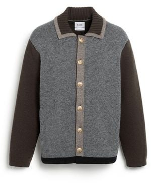 Barrie Trompe-l''œil Jacket In Cashmere And Wool - Grey