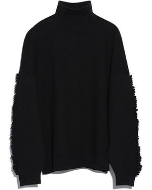 Barrie Timeless Roll-neck Cashmere Jumper - Black