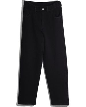 Barrie Denim Cashmere And Cotton Pants - Black