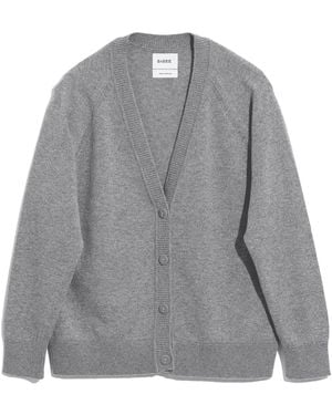 Barrie V-neck Cashmere Cardigan - Grey