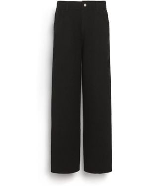 Barrie Denim Cashmere And Cotton Pants - Black